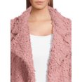 thumbnail image 4 of Belle du Jour Juniors Faux Fur Open Front Jacket, Sizes XS-XL, 4 of 5