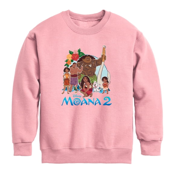 Moana - Character Group Photo - Toddler Boys Fleece Crew Sweatshirt