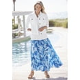 thumbnail image 2 of Woman Within Plus Size Pull-On Elastic Waist Crinkle Printed Skirt, 2 of 3
