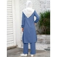 thumbnail image 3 of IDOPIP Muslim Abaya Dress for Women Long Sleeve Maxi Modest Dresses Middle East Islamic Arabian Robe, 3 of 7