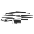 thumbnail image 2 of Car Interior Decoration Trim Kit,9pcs Interior Decoration Trim Carbon Fiber Interior Trim Kit Inner Door Panel Cover Leading Edge Technology, 2 of 9