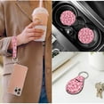 thumbnail image 5 of KUIFORTI Strawberry Flower 14 Pcs Automobile Seat Covers Full Set Car Seat Belt Pad Cover Steering Wheel Cover Seats Belt Pads Car Interior Automotive Fit for Cars SUV Sedans, 5 of 7