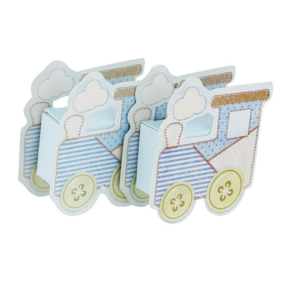 12x Blue Baby Box Birthday Party Favors