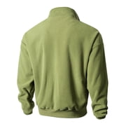 Bazeneo Bomber Jacket Men Polar Fleece Harrington Jackets Lightweight Full Zip Sports Coats Solid Colour Relaxed Fit Outwear Smart Casual Windbreaker Spring Autumn Mens Coat Large