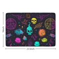 thumbnail image 5 of Neon Halloween Pattern Flannel Non Slip Door Rugs,Washable Door Mats Indoor,Decorative Door Mats,Dirt-Resistant and Absorbent Doormat for Entrance,Bedroom,Kitchen,Bathroom,23.5x16in(60x40cm), 5 of 5