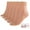 Nude, variant on ELYFER Women's Ankle High Nylon Sheer Socks Silky Elastic Stockings - 5 Pairs in Gift Box