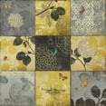 thumbnail image 2 of Wilson, Aimee 12x12 Black Ornate Wood Framed with Double Matting Museum Art Print Titled - Golden Patchwork, 2 of 4