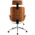 thumbnail image 5 of ACME Yoselin Chaise de Bureau Pivotante Réglable en Faux Cuir Blanc, 5 of 5