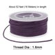 thumbnail image 2 of 2uds Nylon Hilo Cordel Rebordear Cordón 1,6mm Extrafuerte Trenzado Artesanía Cuerda para Pulseras Joyería Fabricación Bricolaje Artesanía 16M/52 Pies, Oscuro Púrpura Unique Bargains cordón de abalorios, 2 of 7