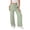 Green, variant on Jaunzuar Summer Pants for Women Straight Leg Elastic Waist Drawstring Pants Loose Versatile Casual Pants with Pockets L