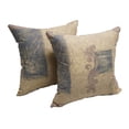 thumbnail image 2 of 17-inch Square Polyester Outdoor Throw Pillows (Set of 2) 9910-S2-CO-OD-054, 2 of 2