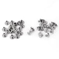 thumbnail image 4 of TOPINCN 20Pcs/Set Durable Brass Threaded Flat Head Nut Nail Rivets Screws Leather Craft Repair Supplies, Flat Head Rivets, Leather Belt Repair Rivets, 4 of 6