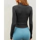 thumbnail image 2 of Chamarra Deportiva Mujer Ajuste Slim Chaqueta Para Mujer Talla L Modelo Gris, 2 of 4