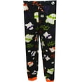thumbnail image 2 of Briefly Stated Womens Halloween Ghosts Let's Boogie Ladies Jogger Lounge Pants (Large), 2 of 2