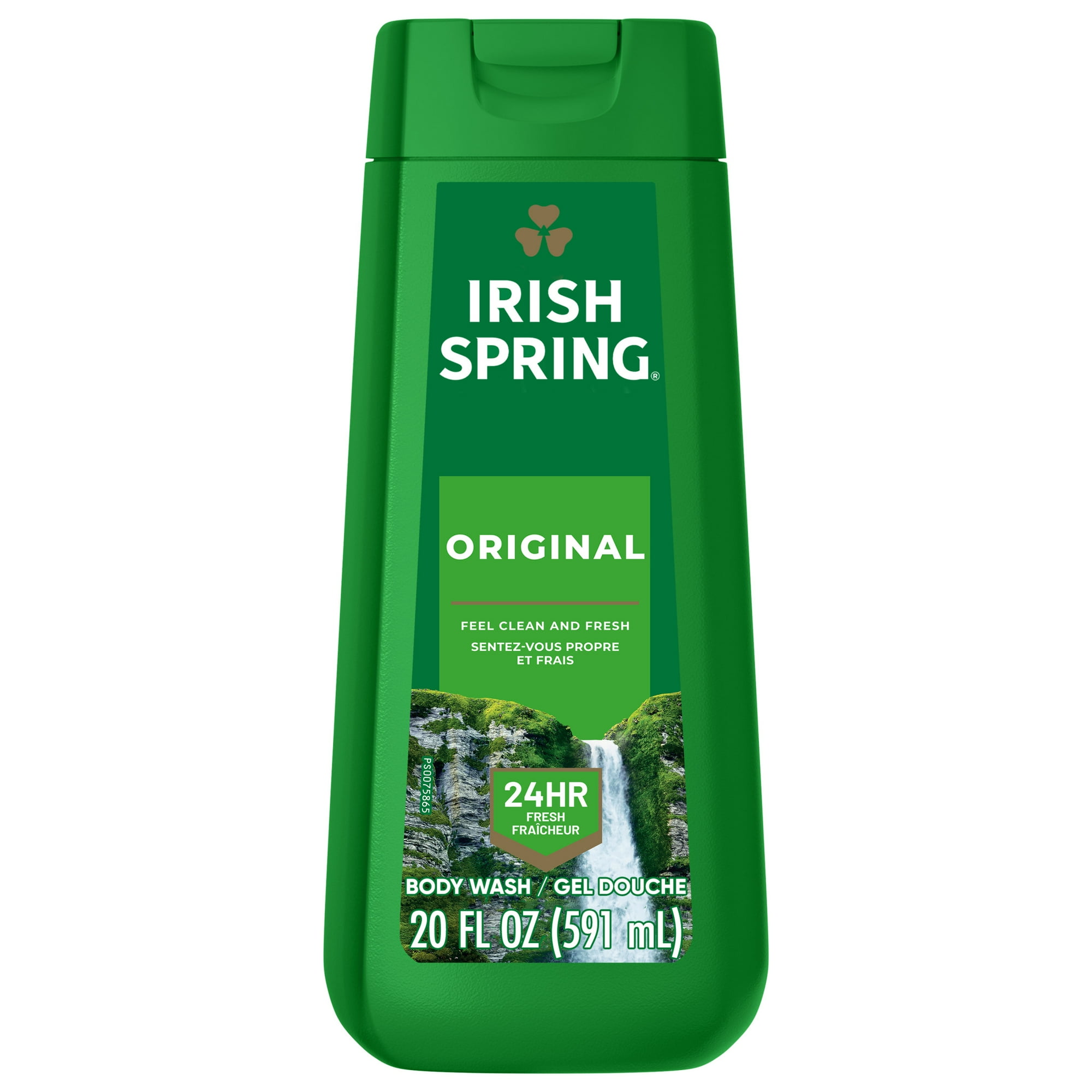 Irish Spring Original Moisturizing Body Wash for Men, 24-Hour Fresh, Face and Body Wash, Men’s Body Wash, Paraben Free, Cool Fresh Scent, 20 fl oz Bottle