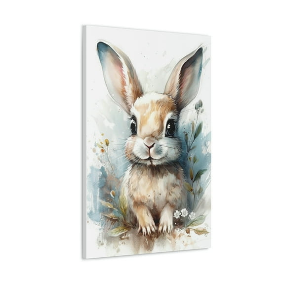 Watercolor Bunny Painting 3 - Nursery Collection - Bedtime Stories