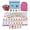 Pink, variant on Floating Mahjong Tile Set for Pool,160 American Mahjong Tiles Waterproof EVA Foam with Dice Storage Bag for Pool Party Beach Vacation Summer Outdoor Game Set
