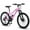 pink, variant on Ambifirner Mountain Sport Bike for Men Women, 24 inch Mountain Bike, Shimano 21 Speeds with Dual Disc Brakes and Front Suspension, White/Pink