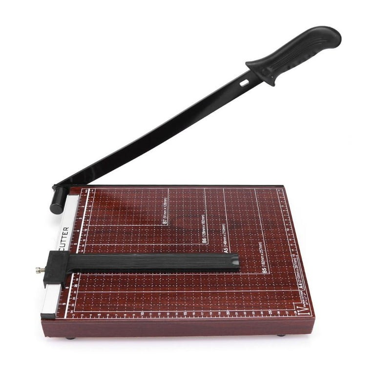 Paper Trimmer, 15 Cut Length A4 Guillotine Paper Cutter Heavy Duty Wooden  Photo Guillotine Craft Machine for Standard Cutting of Paper, Photos or