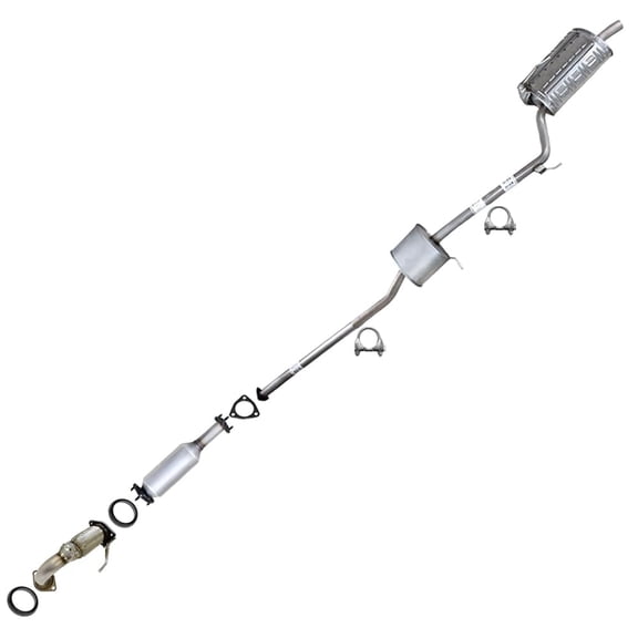 Northeastern Exhaust | Stainless Steel Front Pipe, Catalytic & Muffler Assembly Exhaust System Kit Fits 2006–2007 Honda Accord 2.4L Sedan – Direct Fit EPA-Approved