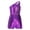 Purple, variant on Kid Girls Sequin Jumpsuit Party Halter Shinny Kids Dance Formal Romper Bodysuit Ball Gown Gold 8