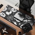 thumbnail image 2 of Long Mouse Pads for Desk,Halloween Silhouette Icons Pattern Desk Mats on Top Of Desks, Desk Mouse Pad Extra Large with 3mm Non-Slip Base and Stitched Edge for Gaming,Office,Work,Home 35.4x15.7in, 2 of 5