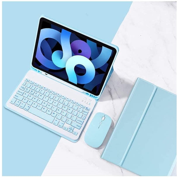 Funda con teclado para Ipad 11 "2021/2020 con ratón, teclado delgado desmontable retroiluminado, funda inteligente Flip Folio con teclado para Ipad Pro de 11 pulgadas 3ª/2ª generación Namotu CZDZ-ZC70-2