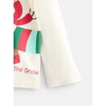 thumbnail image 3 of Holiday Time Toddler Girls' Christmas Graphic Tee with Long Sleeves, Sizes 12M-5T, 3 of 4