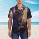 thumbnail image 2 of Fotbe Purple Flower Lazy Cat Camisa Hawaiana para Hombre Unisex – Camisa Casual de Verano con Botones de Manga Corta de Algodón y Lino,XX-Large, 2 of 7