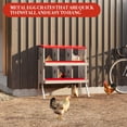 thumbnail image 2 of Yeshouse Roll Way Caja Nido de Pollo Caja Nido para Posesión de Huevos de 6/8/10 Secciones para Gallinas, Fácil Recolección de Huevos, 2 of 7