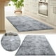thumbnail image 1 of Alfombra moderna súper suave | Microfibra sintética mullida, lavable, antideslizante | Alfombra grande rectangular para el salón y dormitorio, moqueta, de varios tamaños, ultra confort, 1 of 1