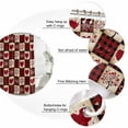 thumbnail image 3 of Red Plaid Valentine's Day Bathroom Shower Curtains with 12 Hooks Polyester Waterproof Shower Curtain for Stalls and Bathtubs Checkered Farmhouse Valentines Decorative Bathroom Curtain 66x72 Inches, 3 of 9