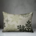thumbnail image 3 of Creative Products Snowflake Pattern Sage 20 x 14 Spun Poly Pillow, 3 of 3