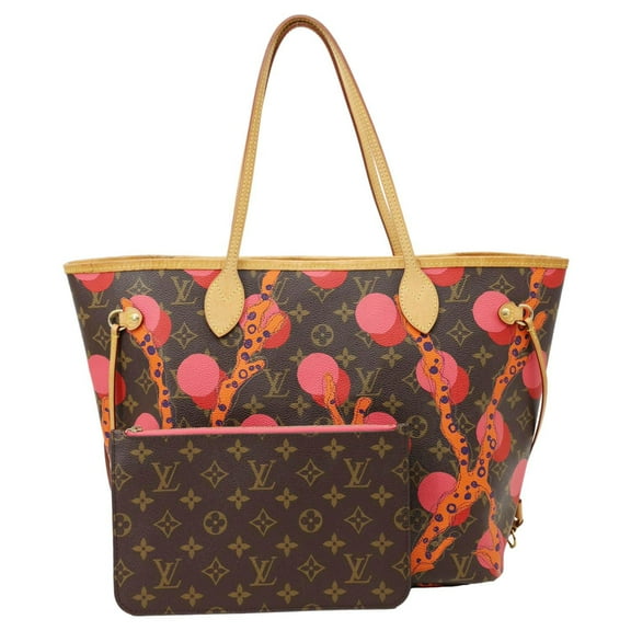 Pre-Owned Louis Vuitton Neverfull MM Grenade Ramages Monogram Canvas Tote Bag Brown