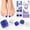Klein Blue, variant on DUKASOU Toenail Stickers-Semi Cured Gel Toenail Strips-Pink Rouge Button, Long Lasting DIY Salon Nail Art Stickers Kit for Adults, 26 Count