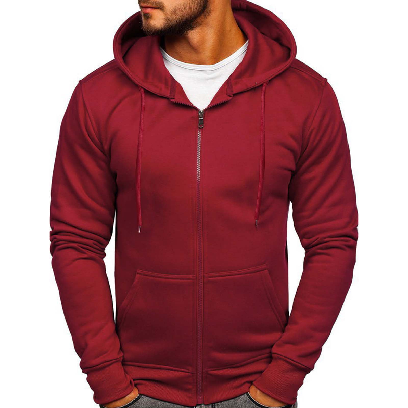 【送料無料/即納】 Mens kpoplk Hoodies Casual Hoodie Zipper Mens Jacket up Zip Clothing