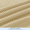 thumbnail image 5 of Subrtex Textured Grid Stretch Sofa Cover Couch Slipcover with Separate Cushion Cover (Khaki, Loveseat), 5 of 7