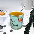 thumbnail image 5 of Yiaed Christmas Dachshund Print Ceramics Coffee,Large Handle Design,Extra Large Tea and Coffee Cup for Office and Home Mugs, 5 of 6