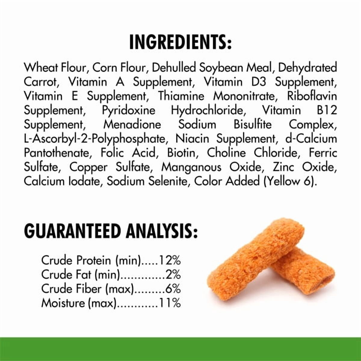 MENU SLIMS with CARROT TREAT for PET RABBITS, GUINEA PIGS and HAMSTERS 1.5OZ