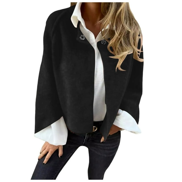 Veste Cardigan Décontractée à Manches Longues pour Femmes Automne Hiver Coupe Ample Bouton devant Couleur Unie Confortable Douce Tricotée