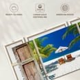 thumbnail image 6 of Elephant Stock Window To Maldives Shore Wall Art - Horizontal Multi Panel Canvas - Living Room Wall Decor - Beach Multi Panel - Brown And Blue Decor - 39" x 18", 6 of 8