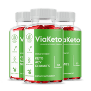 ViaKeto ACV Gummies, Official ViaKeto Gummies, Maximum Strength for Men and Women Dietary Supplement (3 Pack)