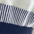 thumbnail image 7 of Ftwytp Turtle Neck Jumpers for Womens Turtleneck Stripe Print Sweaters Cable Knit Long Sleeve Tops Tunic Chunky Jumper Ribbed Knit Winter Fall Pullover, 7 of 7