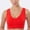 01 Red, variant on Weiqiqre Women's Sports Bras Comfort Wirefree Full Coverage Seamless Bra with Embedded Pad for Women