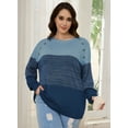 thumbnail image 5 of Daystry Women's Oversized Long Sleeve Casual Knit Pullover Sweater Pullover, 5 of 8