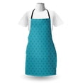 thumbnail image 3 of Funky Apron, Heart Shapes on Plain Background Romantic and Aquatic Style Valentines Day, Unisex Kitchen Bib with Adjustable Neck for Cooking Gardening, Adult Size, Sea Blue Cadet Blue, by Ambesonne, 3 of 4