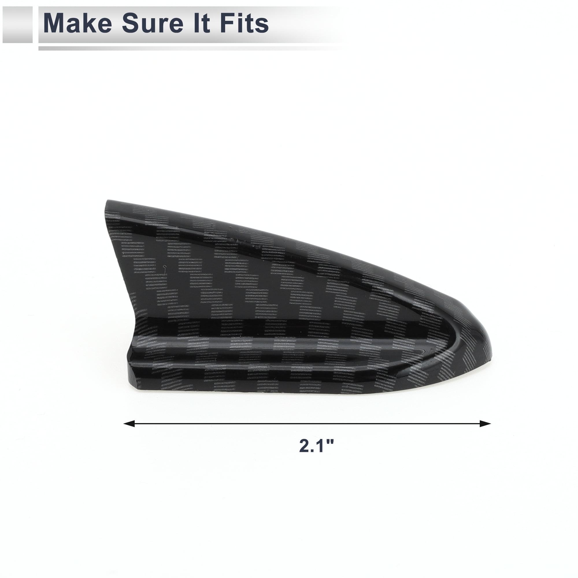Unique Bargains Universal Shark Fin Dummy Antenna Mount 2.1" Aerial Black 2.1"