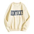thumbnail image 1 of AMERTEER Womens Soft Casual Manches Longues T-Shirts Sweat-Shirts à Col Rond Pulls pour Femmes, 1 of 2