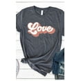 thumbnail image 2 of Retro love Valentines Graphic Tee T-Shirt PLUS, 2 of 10