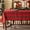 Christmas Red, variant on Verolix Checkered Tablecloth 60 x 60 Inch Square, Colorful Pastel Plaid Table Cover, Waterproof Washable Wrinkle Resistant Polyester Fabric for Kitchen Dining Indoor Outdoor Use